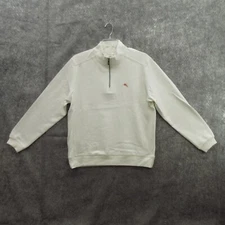 Tommy Bahama Sweatshirt Large Nassau Half Zip Long Sleeve Cotton T21475OU New