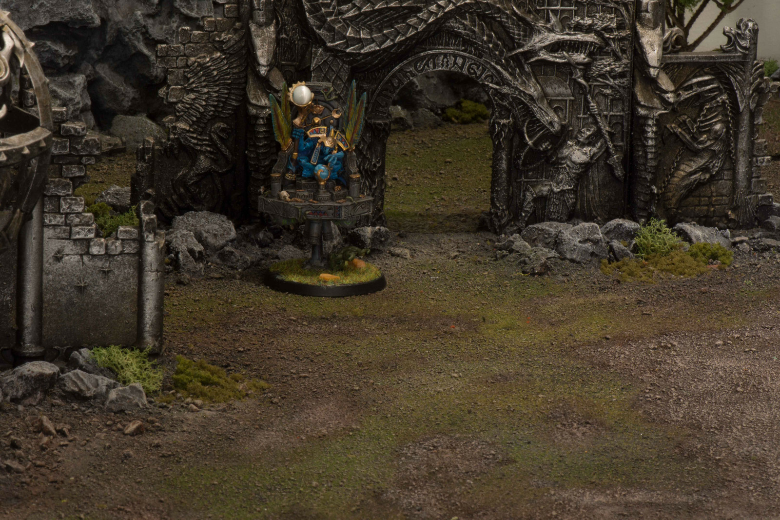 Warhammer Fantasy Lizardmen AoS Order Seraphon - Skink Priest, Starseer w gem Warhammer Fantasy Lizardmen AoS Order Seraphon - Skink Priest, Starseer w gem