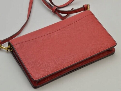 COACH Disney Wallet Shoulder Bag Collaboration Mickey Mouse Leather 3859 Red - Picture 3 of 9