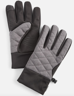 NEW W TAGS Alfani Men's Heavyweight Tech Gloves in Gray, Size S/M