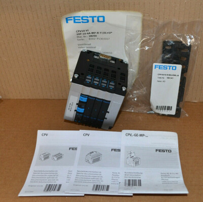 Festo CPV10-VI 18200  Ventilinsel 10P-10-4A-MP-R-Y-J3L+U NEU 