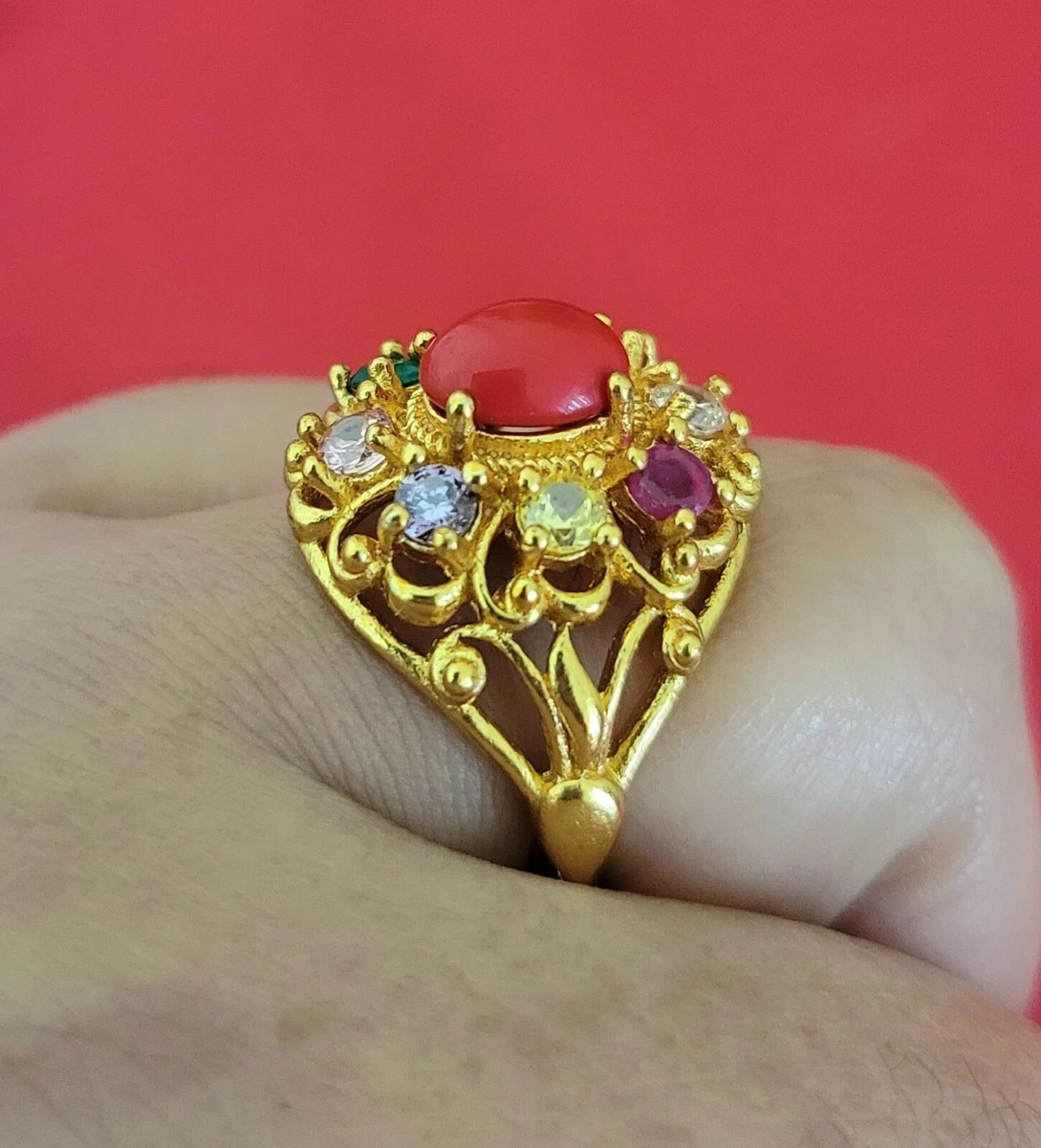 1 gram gold ring design with weight and price for women | Ring designs,  Gold rings, Gold ring designs