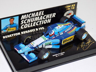 1/43 Minichamps Benetton Renault B195 F1 M.Schumacher Brazil MS