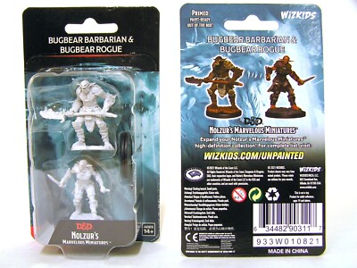 WZK90311 - D&D Nolzur's Marvelous Wave 15 - Bugbear Barbarian & Bugbear Rogue