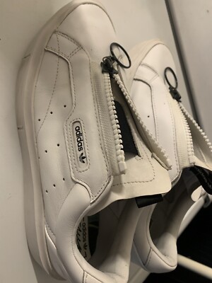 Size 8.5 - adidas Sleek Super Zip White Black W