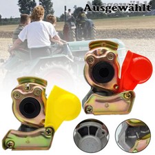 Kupplungskopf rot/gelb M22 Set mit-Ventil Für LKW/Zugmaschine Traktor Druck-luft