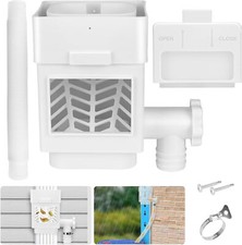 Rainwater Collection System for 2"x 3" or 3"x 4" Residential Downspouts, White