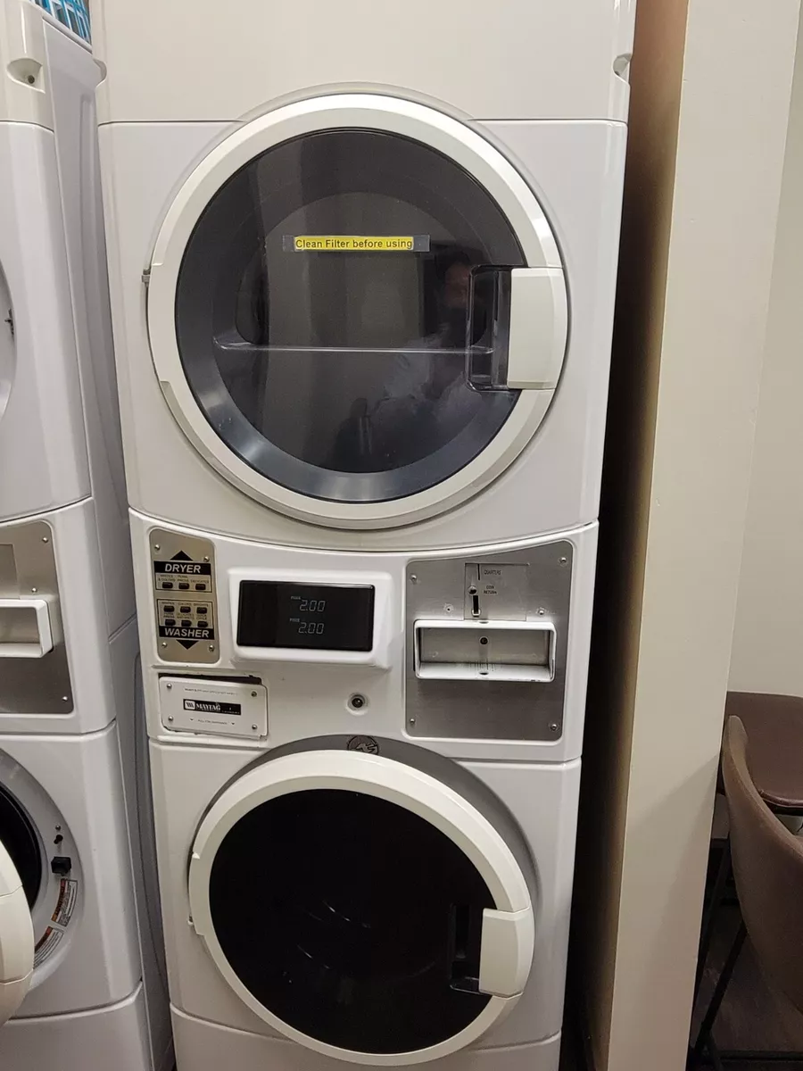 commercial stackable washer Dryer Gas Maytag coin operated
