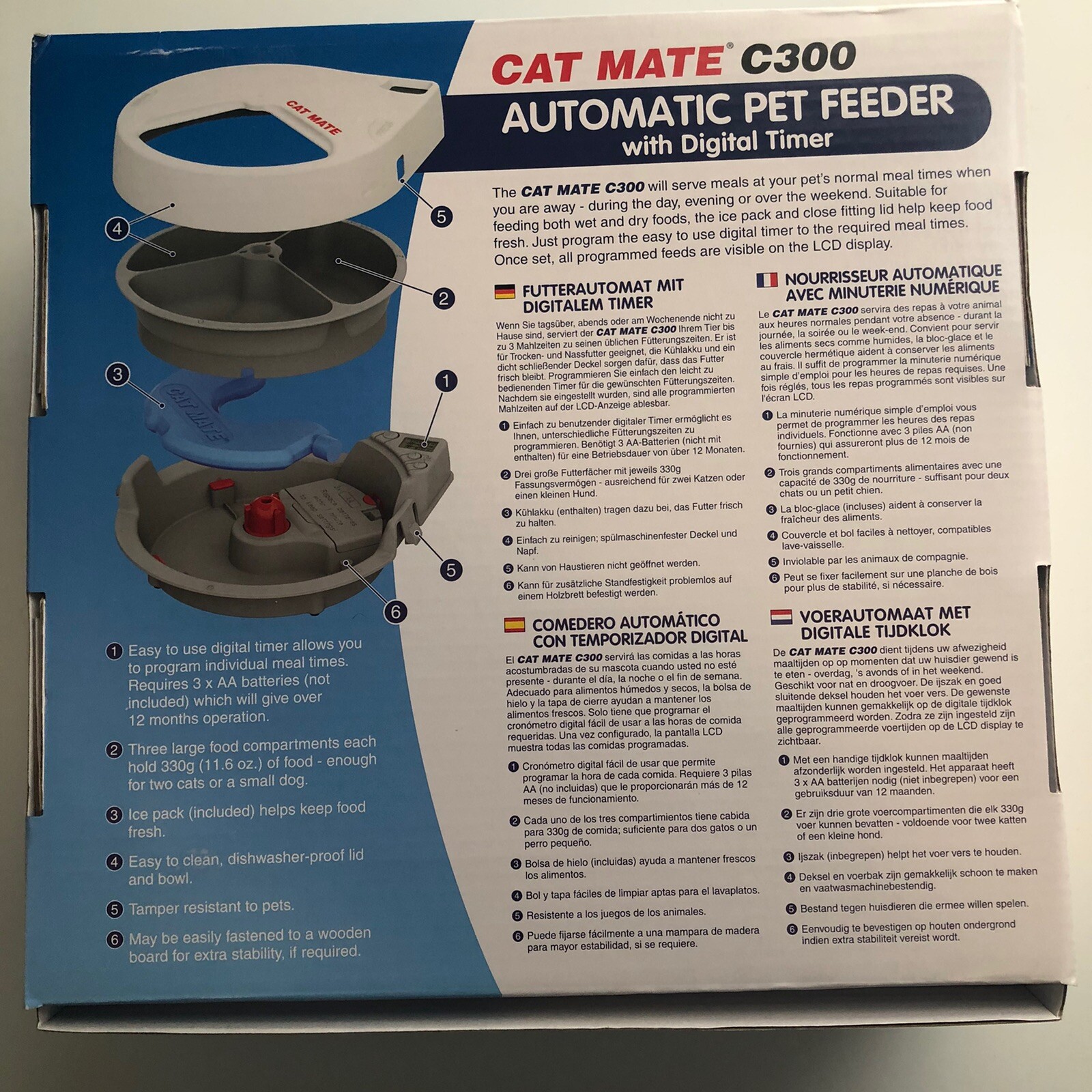 cat mate c300 automatic pet feeder