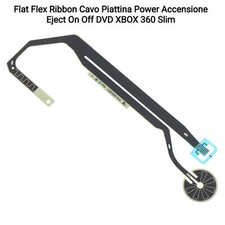 Flat Flex Ribbon Cavo Piattina Power Accensione Eject On Off DVD XBOX 360 S Slim