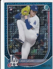 Roki Sasaki - /175 Blue Mojo - 2025 Bowman Mega