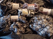 6 Skeins Glitter Yarn - 3 Starbella - 3 Red Heart