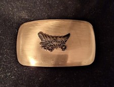 Covered Wagon Belt Buckle Vintage Preowned