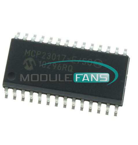 MCP23017-E/SO MICROCHIP, I/O Expander, 16 bit, I2C | Farnell® UK 1 個 MCP23017 MCP23017-E/SS MCP23017-E/SO SSOP28