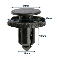100x 8mm Hole Outer Garnish Push-type Retainer Nylon Clips For Subaru 909140044 100x 8mm Hole Outer Garnish Push-type Retainer Nylon Clips For Subaru 909140044