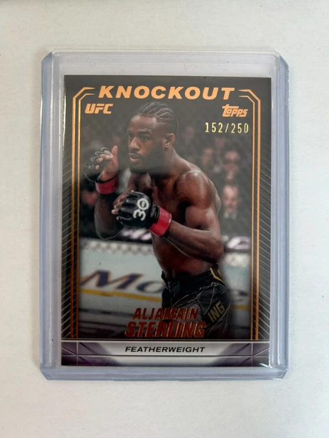 36 TOPPS UFC KNOCKOUT 2024 ALJAMAIN STERLING FEATHERWEIGHT PARALLEL 152/250.