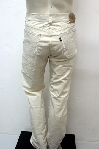 Jeckerson Pantaloni Uomo Beige Regular Fit Taglia 48 Made In Italy In Cotone - Imagen 10 de 14