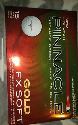 15 Pinnacle Gold FX Soft Golfbälle