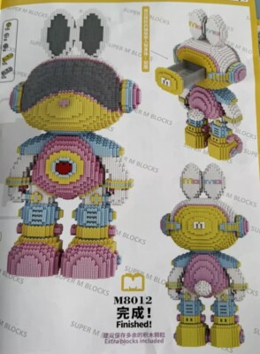 MPIN Hase Roboter Fun Art Klemmbausteine 55 cm Groß M Blocks 8800 PCS XXL Rabbit