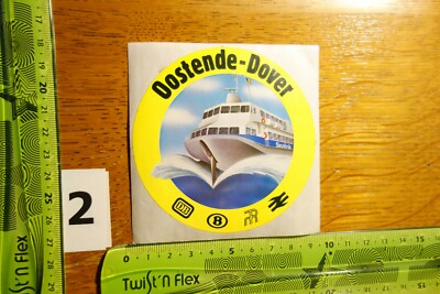 Alter Aufkleber Schiff Fähre Deutsche Bahn OOSTENDE DOVER (A)