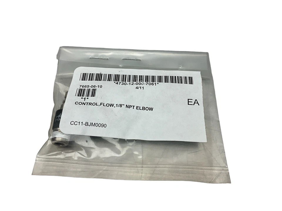 LEGRIS 7665 06 10 Miniature Flow Control, Elbow, 1/8" - Image 2 of 3