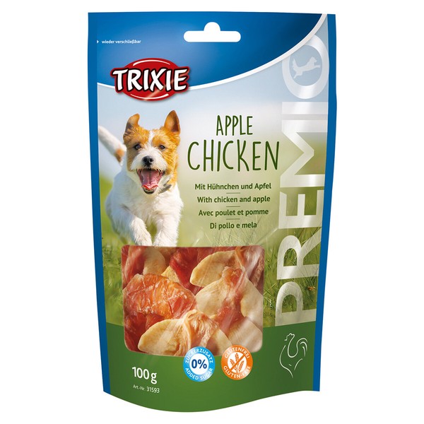 Trixie Premio Apple Chicken 100 G, Hundesnack Huhn Hund Dog Snack Leckerlie*-image