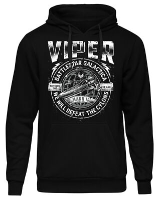 Viper Mark II Herren Kapuzenpullover | Battlestar Galactica Raumschiff Film 