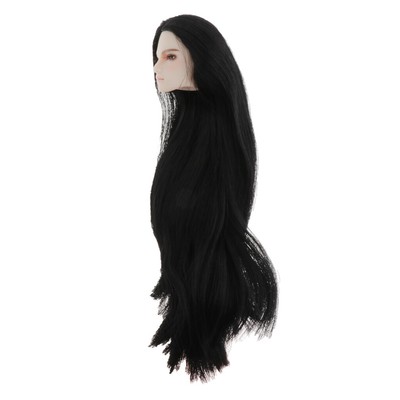 black makeup doll head