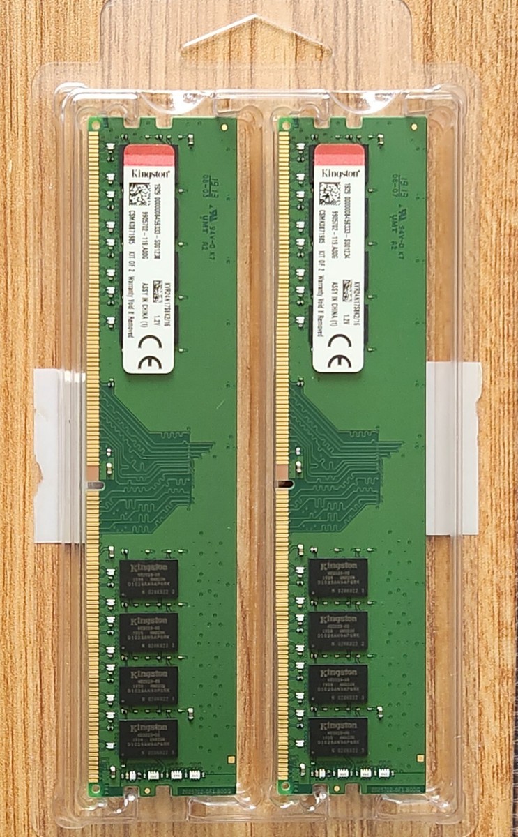 Kingston 16GB (2 X 8GB) DDR4-2400 UDIMM Desktop Memory RAM