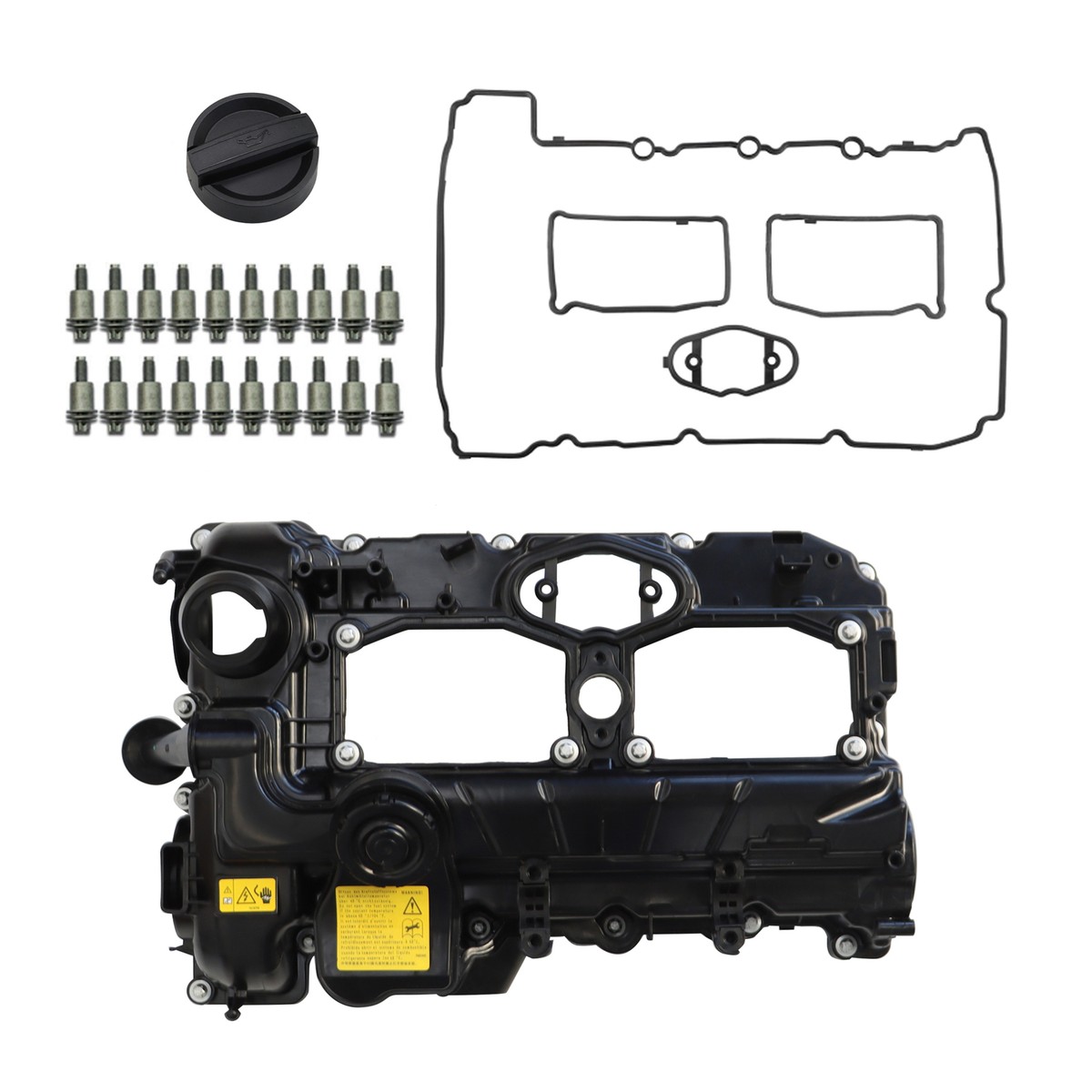 Valve Cover w/ Gasket & Oil Cap for 12-18 BMW N20 F10 320i 328i