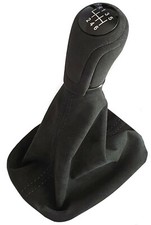FÜR AUDI A4 B5  94-01 6 GANG VOLL ALCANTARA SCHALTKNAUF SCHALTSACK NAHT D GRAU