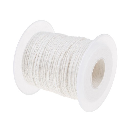 61m Cotton Braid Candle Wick Core Spool Non-smoke DIY Oil Lamps Suppli*H, - Picture 6 of 12
