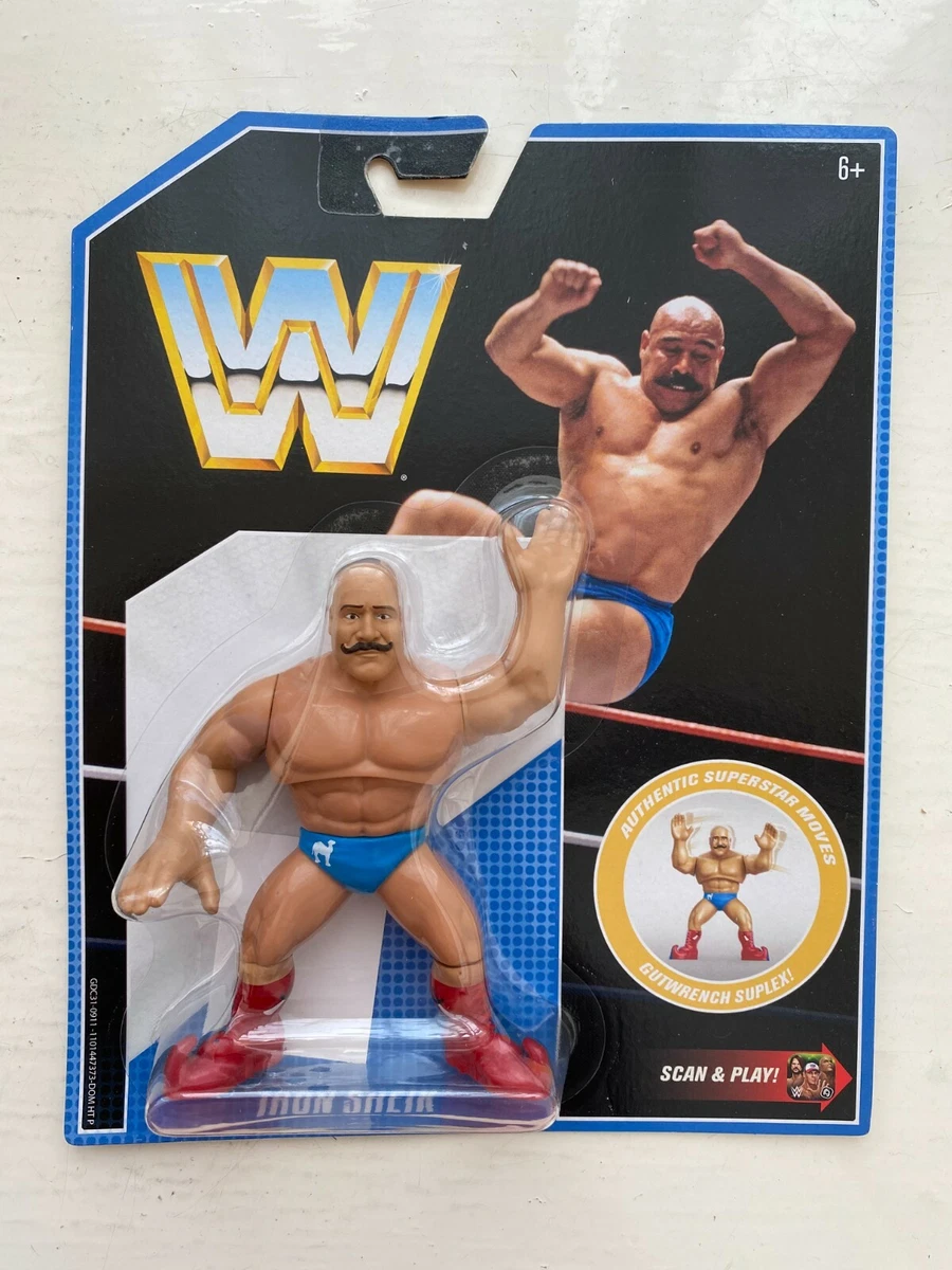 BNIB WWE MATTEL RETRO SERIES 8 THE IRON SHEIK WRESTLING ACTION