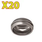 Metal Caps Housing For Overdenture Abutment Removable Titanium  (20 Pack)