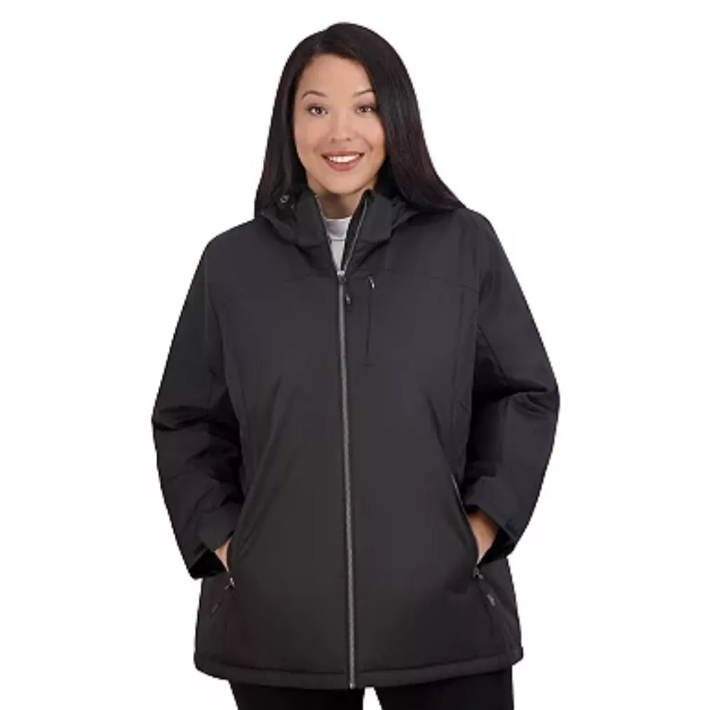 Plus Size ZeroXposur Scarlett Insulated Jacket Black Size 1X 1XG