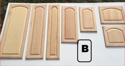 MISSING PAPER WORK Cabinet door raised panel arch PINE