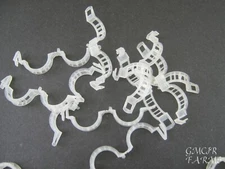 100 Tomato Clips 25 mm XL Trellis Support Vegetable Garden Plant Binder