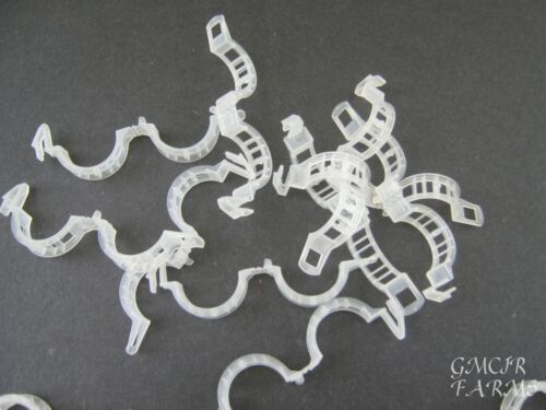 100 Tomato Clips 23 mm Trellis Support Vegetable Garden Plant Binder - Picture 6 of 6