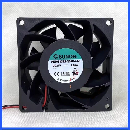 1pcs SUNON PE80382B2-Q00U-AA9 8038 DC24V 9.6W 8CM 2-Wire Inverter Cooling Fan