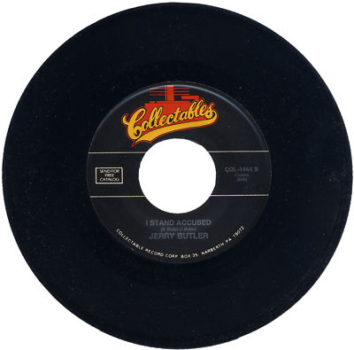 JERRY BUTLER  ''I STAND ACCUSED c/w YOU CAN RUN (BUT YOU CAN'T HIDE)'' 1964  SOUL