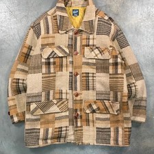 Vintage Check Wool Shirt Jacket M - Used, Good Condition