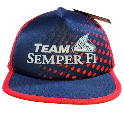 Boco Gear Performance Foam Trucker Hat Team Semper Fi Ironman Workout Exercise
