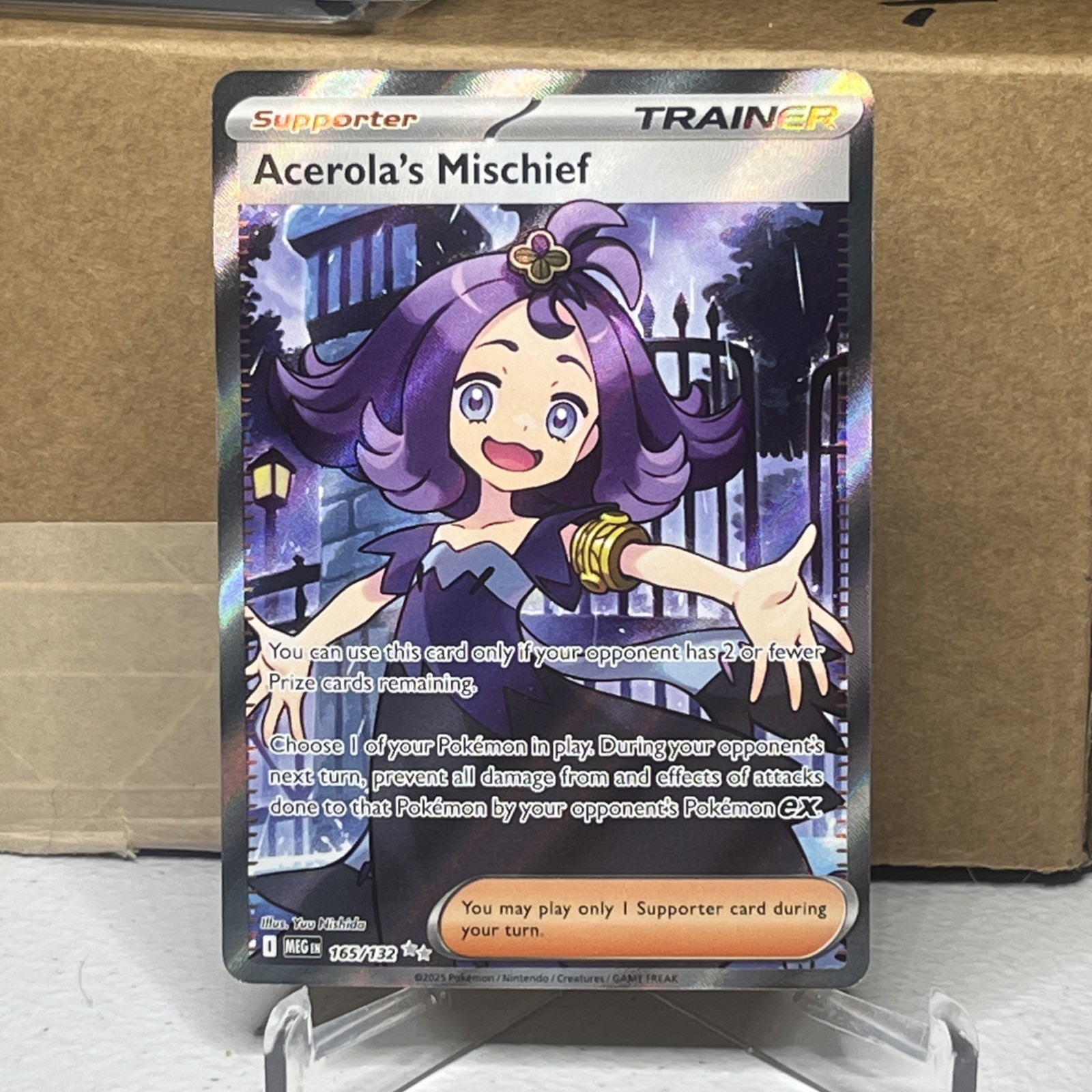 Pokemon Acerola's Mischief Ultra Rare ME01: Mega Evolution 165/132 NM