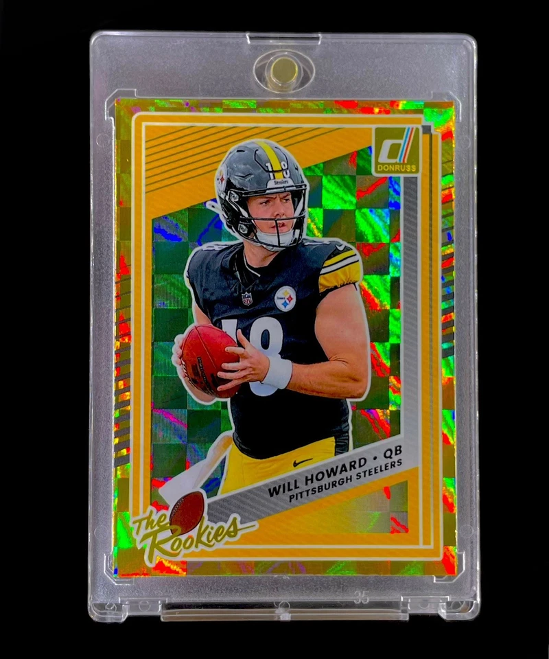 WILL HOWARD ROOKIE TABLERO REFRACTOR SP RC Panini 2025 no automático - ACEROS Foto 2 de 4