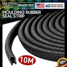 32feet Car Door Edge Trim U-Lock Guard Moulding Rubber Seal Strip Protector
