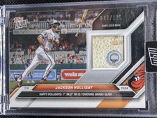 2024 TOPPS NOW - Jackson Holliday Game Used Base Relic  498AA BLACK /125 SSP