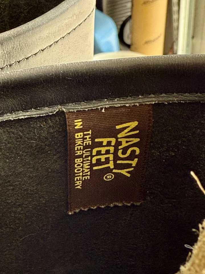 Botas de motocicleta de ingeniero “Nasty Feet” hechas por Chippewa - De colección 1979 Foto 4 de 4