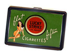 Cigarette case Lucky Strike pinup advertisement Handmade Accessory FREE SHIPPING