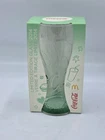 New  Vintage McDonald's Coca-Cola Colored Glasses Green Colour 2014