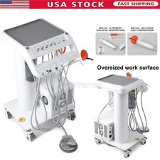 Portable Dental Mobile Delivery Unit with Air Compressor Scaler Curing Light 4H